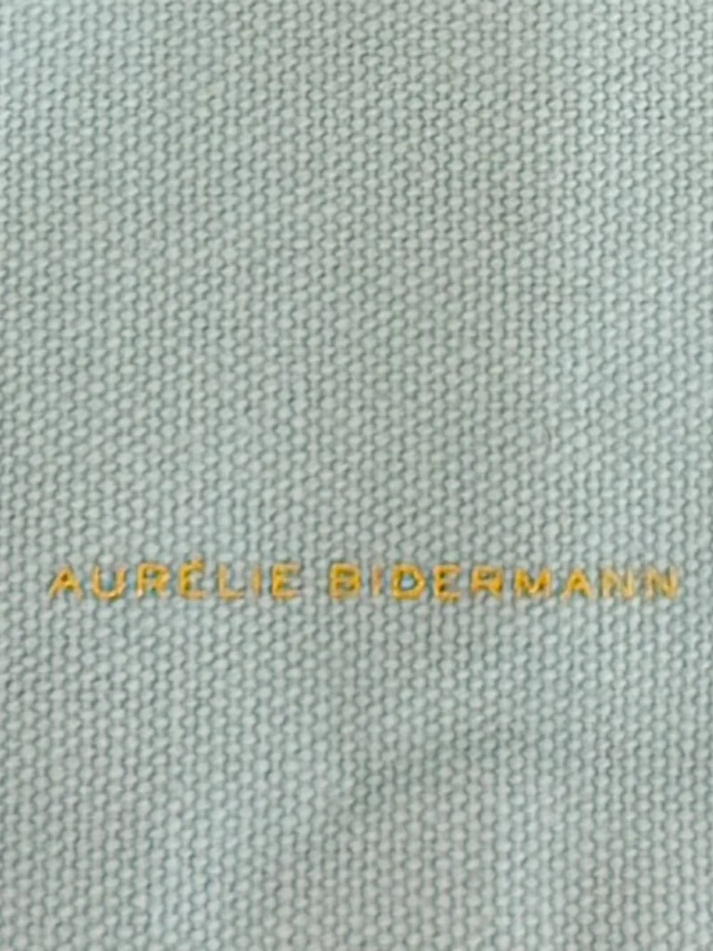 AURELIE BIDERMANN light aqua Blue Canvas Zip Top Dust Bag - Picture 3 of 6